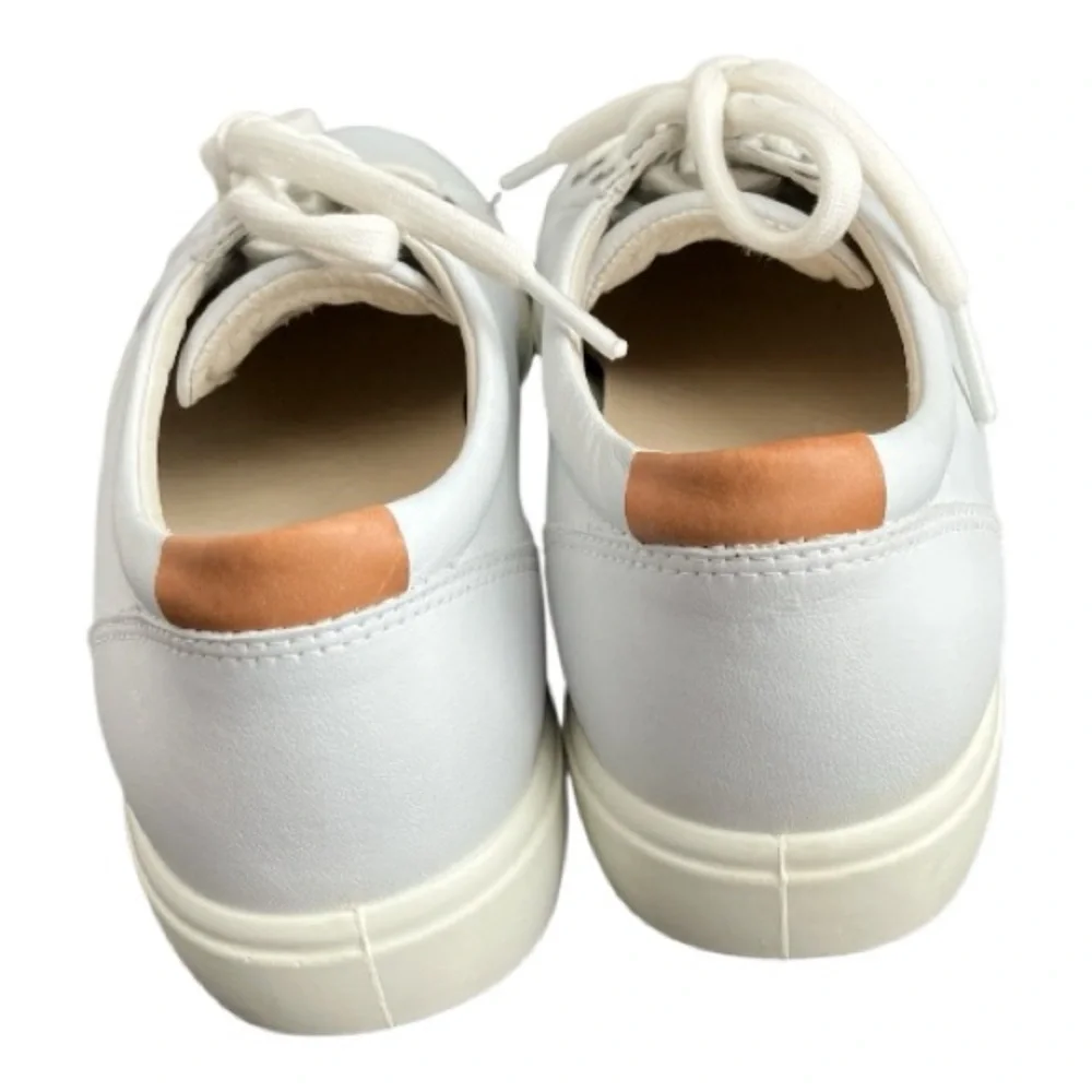Ecco Soft 7 Women's White Soft Supple Leather Lace-up Sneakers US Size 9 - Picture 4 of 7